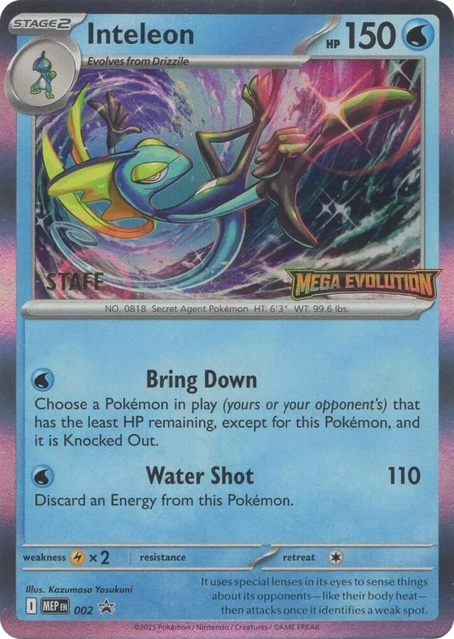 0002 Inteleon - 002 [Staff] Promo Mega Evolution Promo