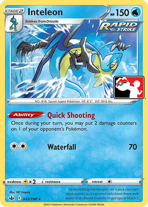 0043 Inteleon Rare Prize Pack Series Cards