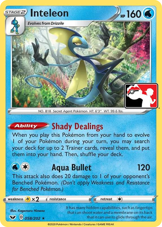 0058 Inteleon Rare Prize Pack Series Cards