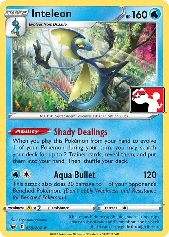 0058 Inteleon Rare Prize Pack Series Cards