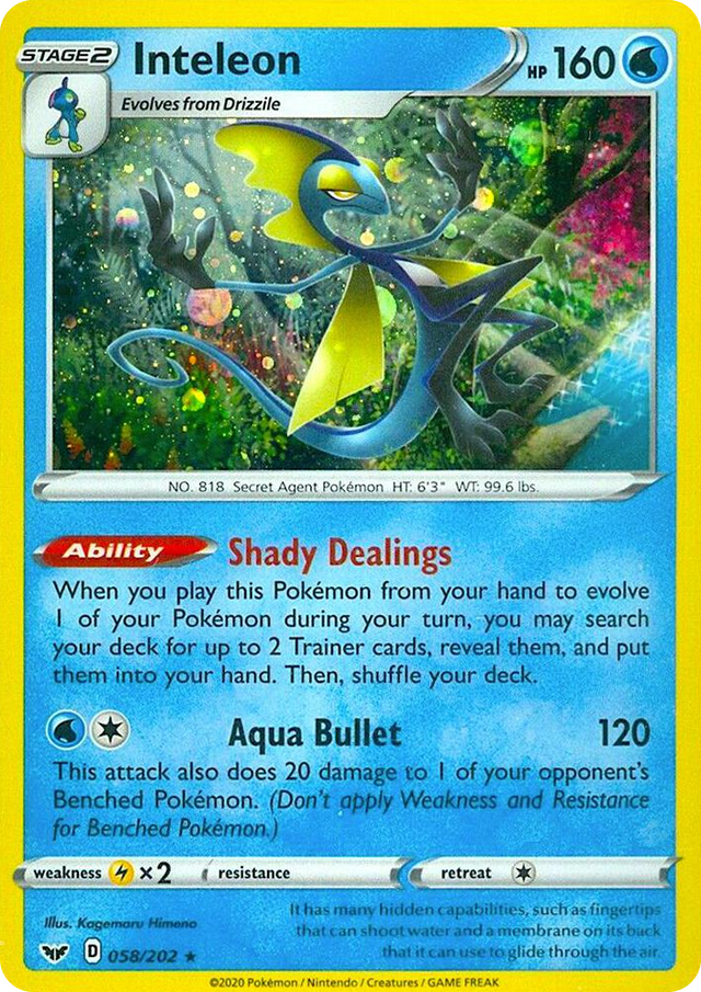 0058 Inteleon - 058/202 (Cosmos Holo) Promo Miscellaneous Cards & Products