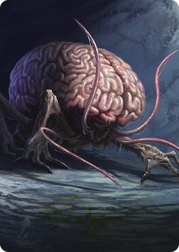 0020 Intellect Devourer Art Card (Gold-Stamped Signature) S Art Series: Commander Legends: Battle for Baldur's Gate