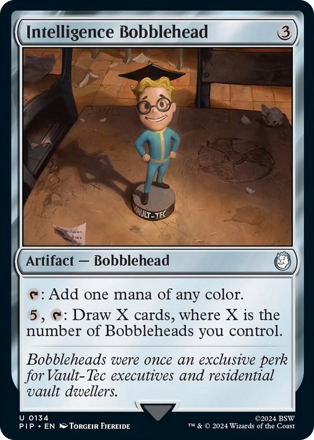 0134 Intelligence Bobblehead U Universes Beyond: Fallout