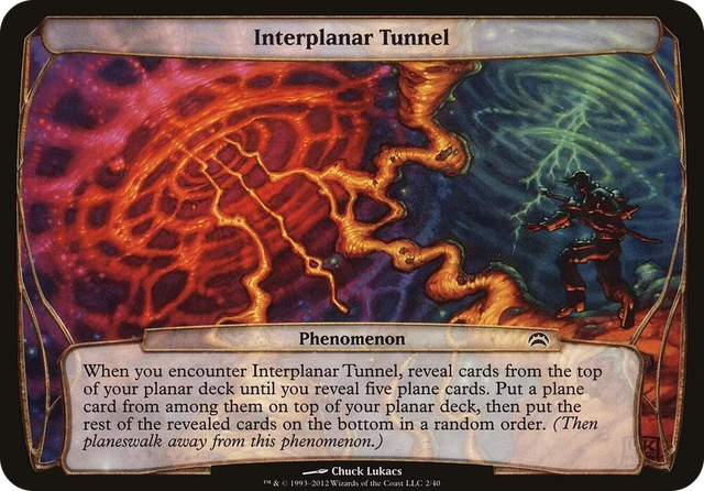 0002 Interplanar Tunnel (Planechase 2012) S Oversize Cards
