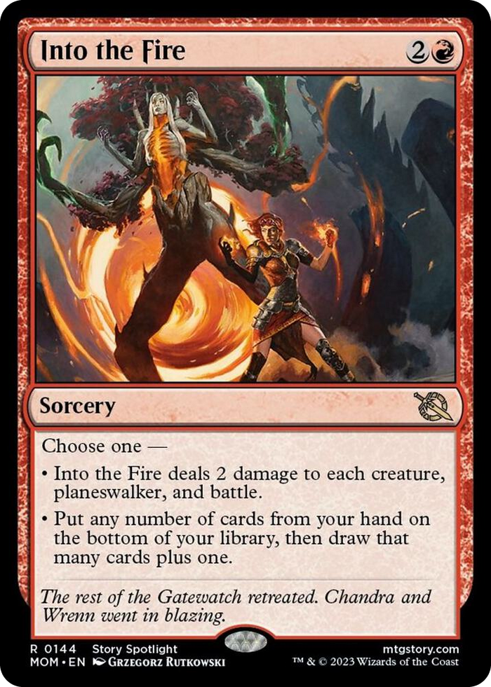Into the Fire #144 R - March of the Machine Pokemon card