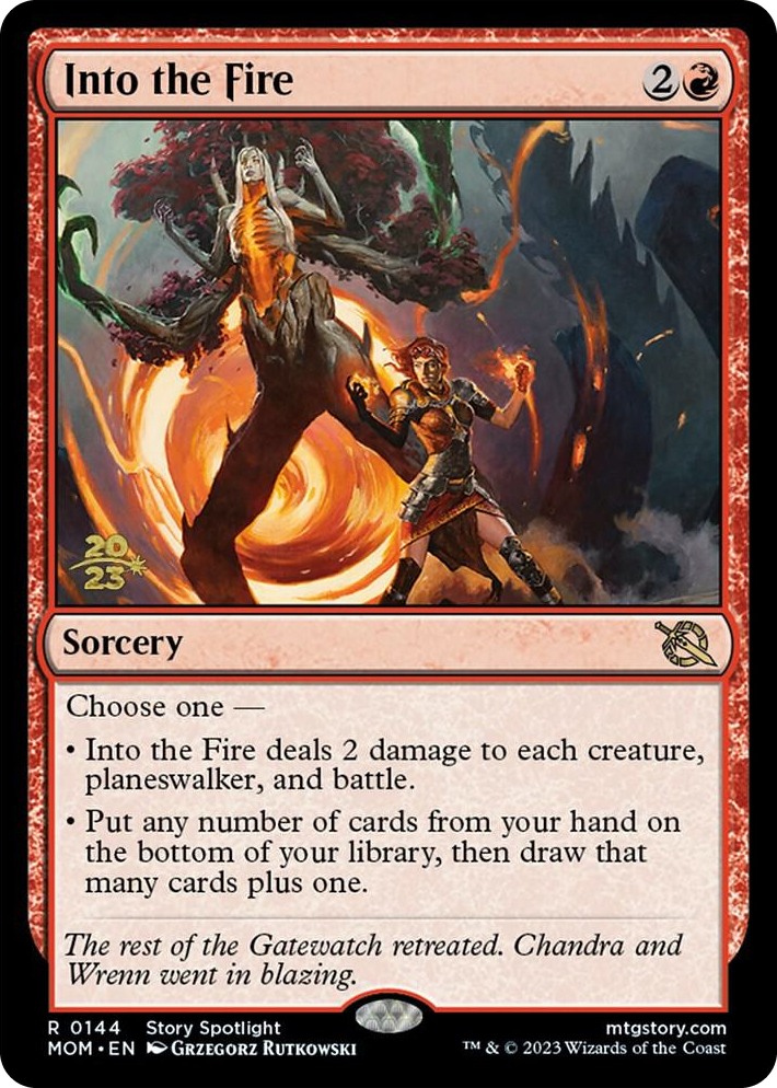 0144 Into the Fire R Prerelease Cards