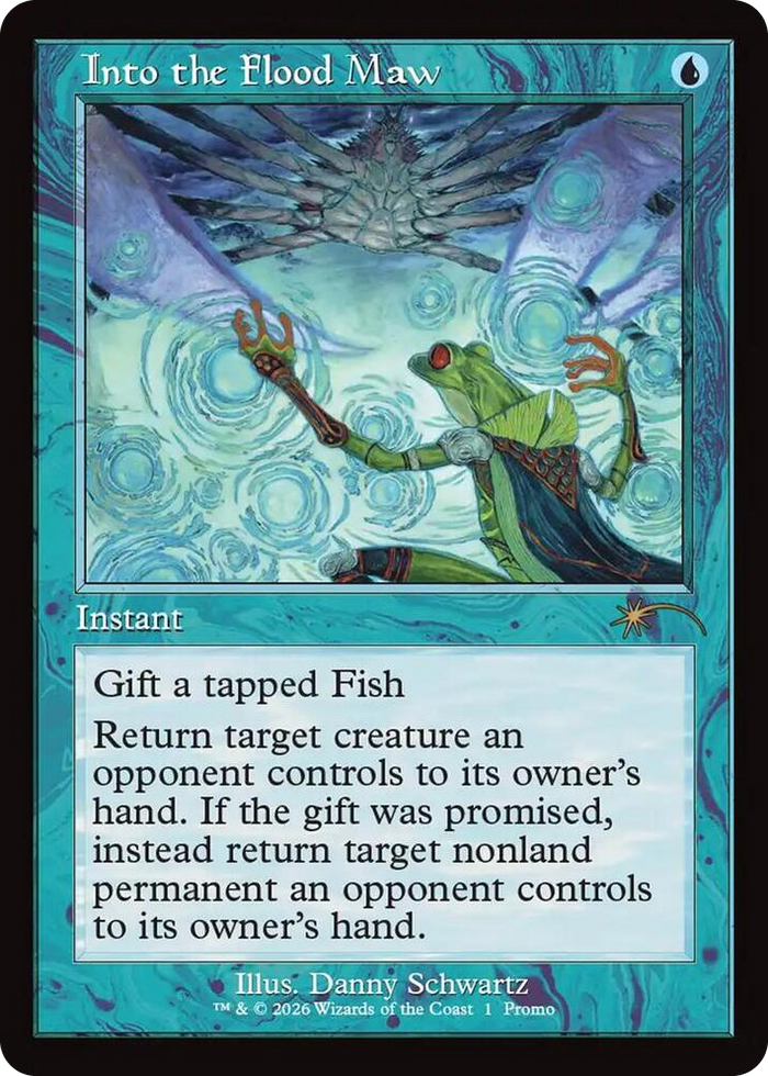 Into the Flood Maw (Retro Frame) #1 R - WPN & Gateway Promos Pokemon card
