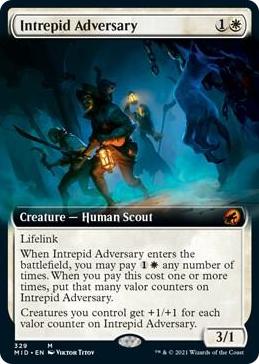 0329 Intrepid Adversary (Extended Art) M Innistrad: Midnight Hunt