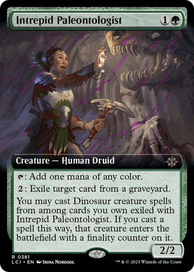 0381 Intrepid Paleontologist (Extended Art) R The Lost Caverns of Ixalan