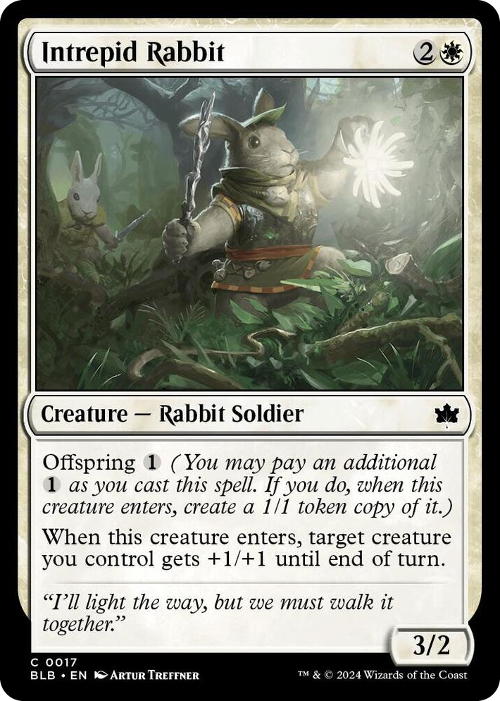 0017 Intrepid Rabbit C Bloomburrow
