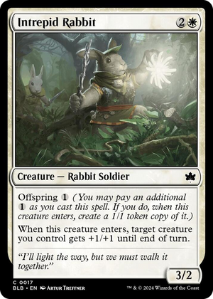 0017 Intrepid Rabbit C Bloomburrow