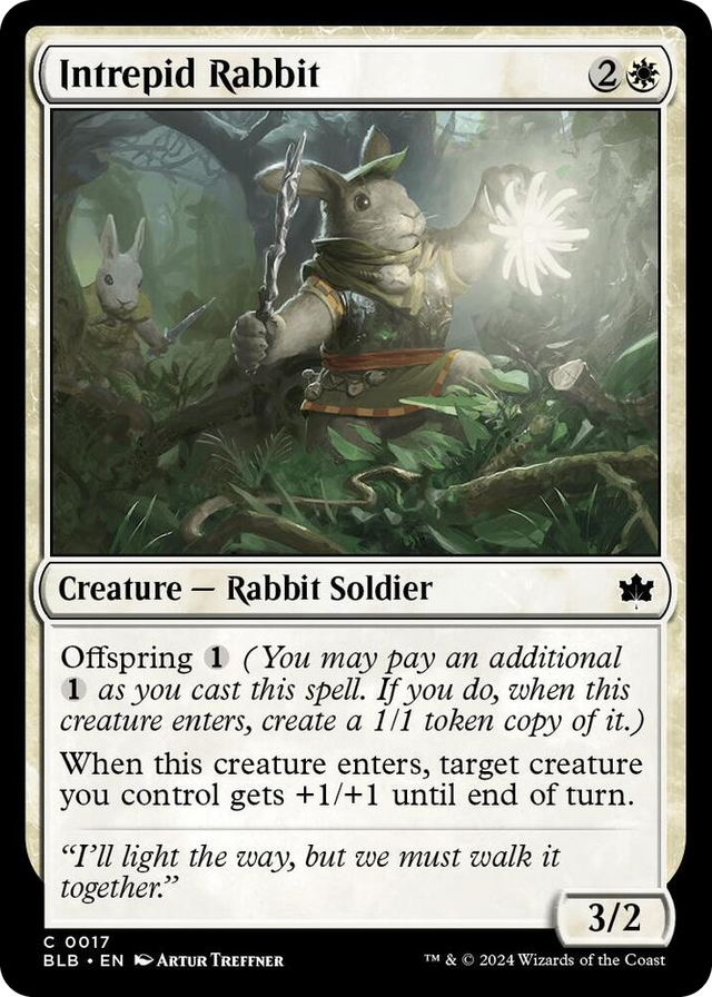 0017 Intrepid Rabbit C Bloomburrow