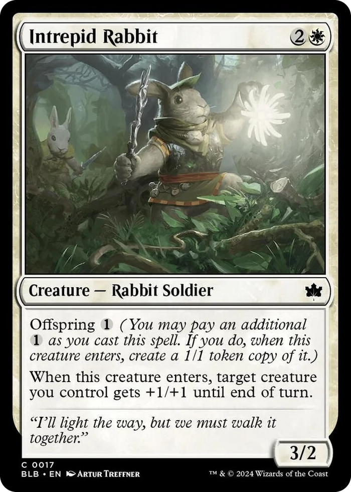 0017 Intrepid Rabbit C Bloomburrow