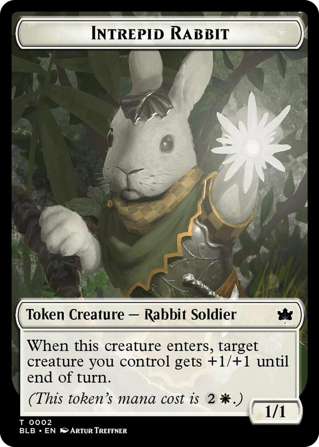 0002 Intrepid Rabbit Token T Bloomburrow