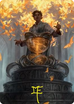 0001 Introduction to Prophecy Art Card (Gold-Stamped Signature) S Art Series: Strixhaven