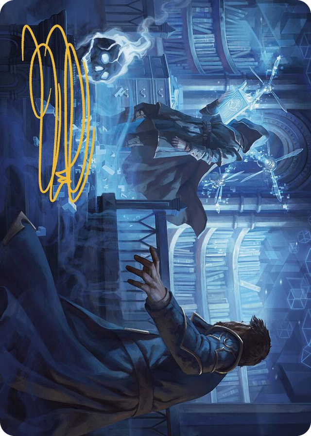 0006 Intrude on the Mind Art Card (Gold-Stamped Signature) S Art Series: Murders at Karlov Manor