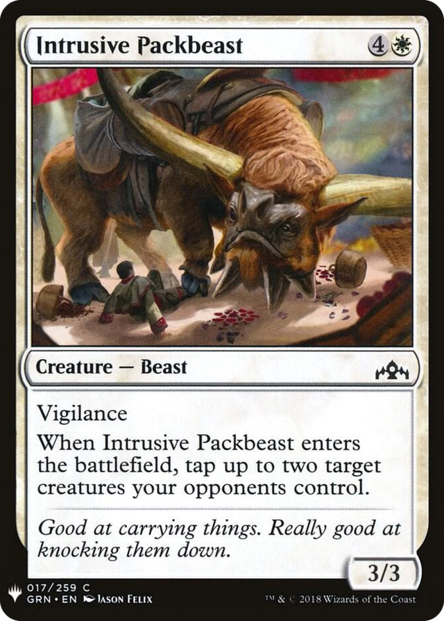 0017 Intrusive Packbeast C The List Reprints