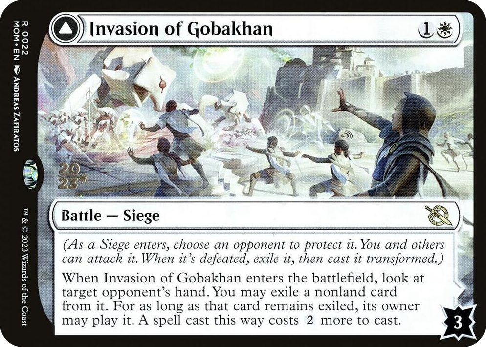 0022 Invasion of Gobakhan R Prerelease Cards