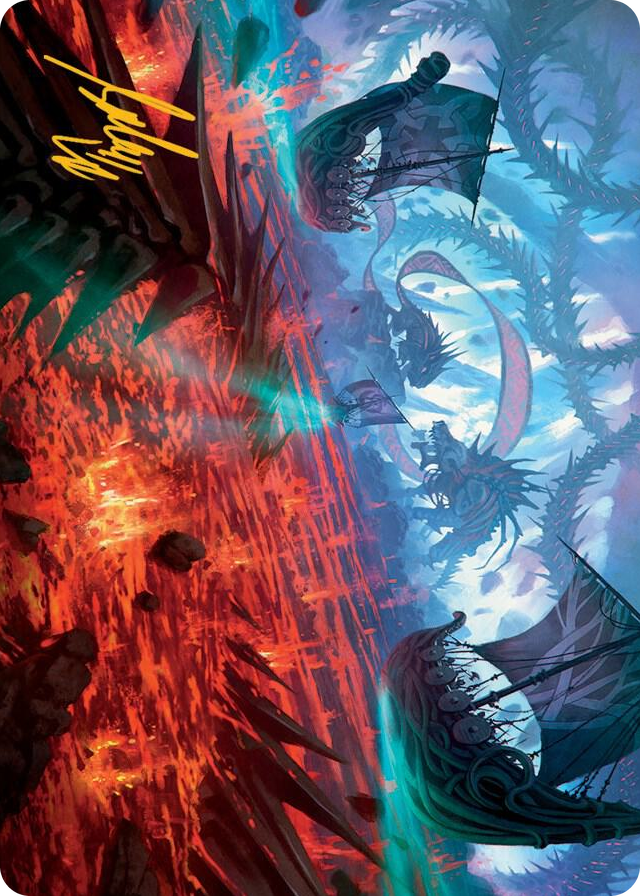 Invasion of Kaldheim Art Card (Gold-Stamped Signature) #33 S - Art Series: March of the Machine Pokemon card