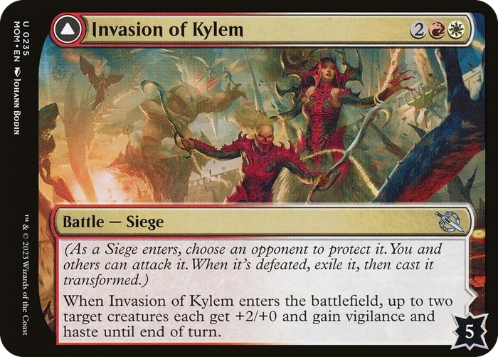 Invasion of Kylem #235 U - March of the Machine Pokemon card