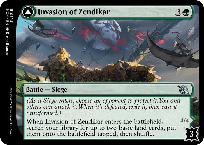 Invasion of Zendikar #194 U - March of the Machine Pokemon card