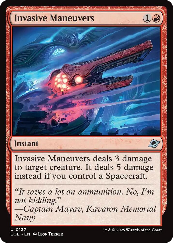 Invasive Maneuvers #137 U - Edge of Eternities Pokemon card