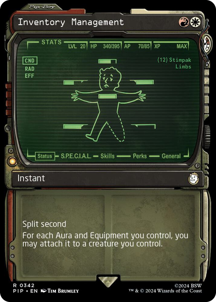 0342 Inventory Management (Showcase) R Universes Beyond: Fallout