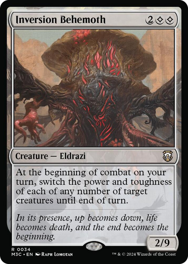 0034 Inversion Behemoth  (Ripple Foil) R Commander: Modern Horizons 3