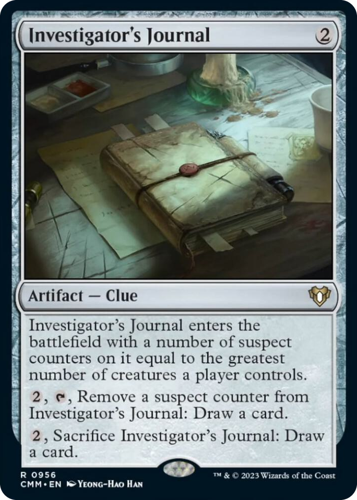 0956 Investigator's Journal R Commander Masters