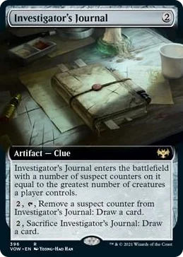 0396 Investigator's Journal (Extended Art) R Innistrad: Crimson Vow