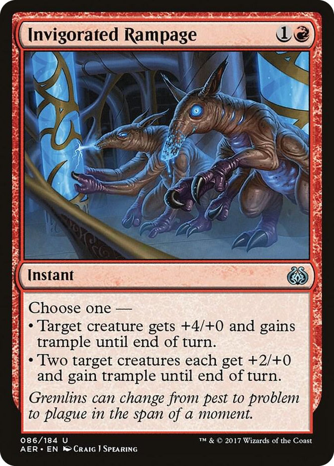 Invigorated Rampage #86 U - Aether Revolt Pokemon card