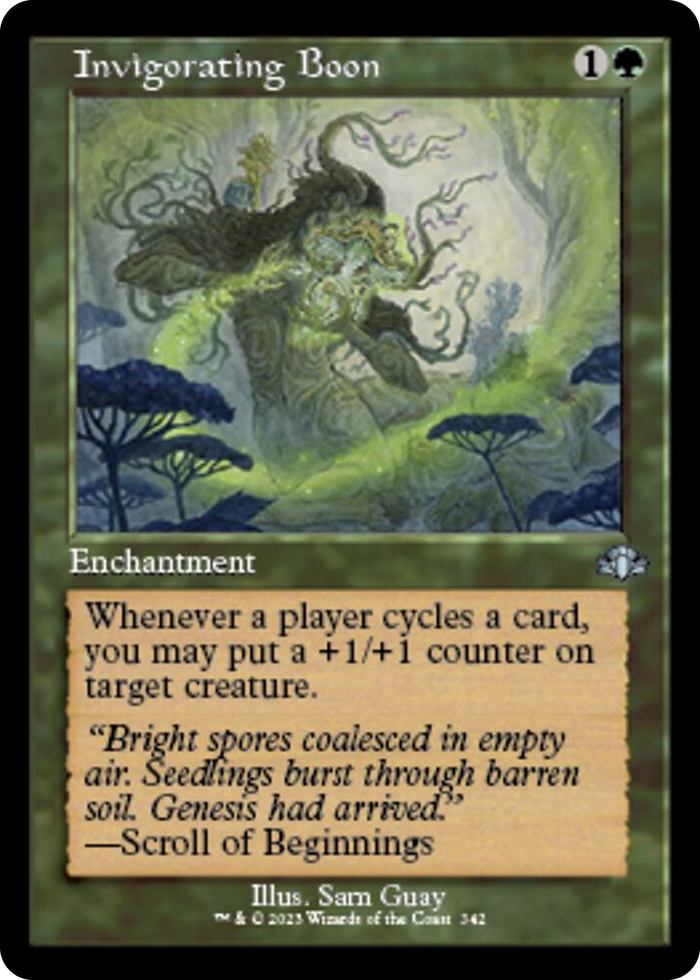 Invigorating Boon (Retro Frame) #342 U - Dominaria Remastered Pokemon card
