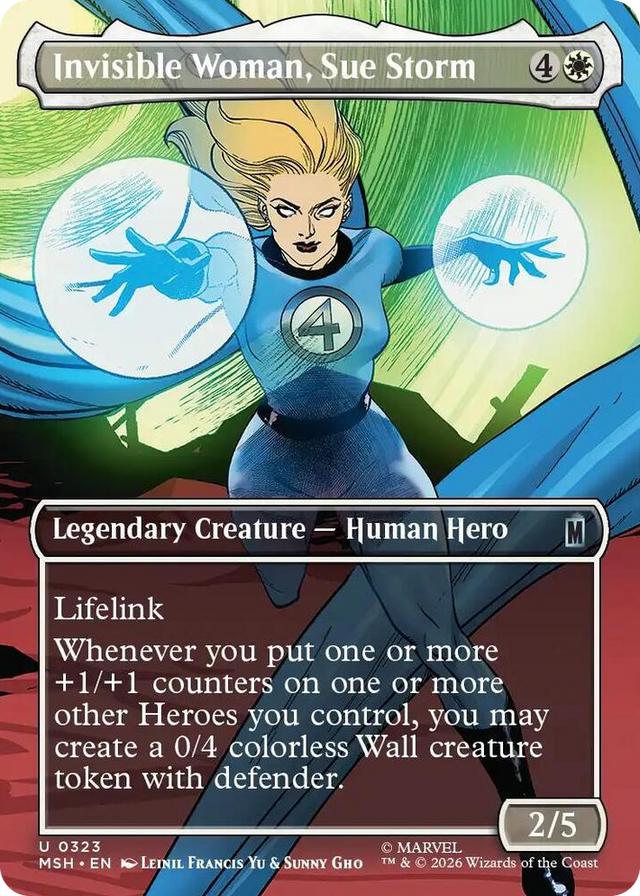 0323 Invisible Woman, Sue Storm (Borderless) U Marvel Super Heroes