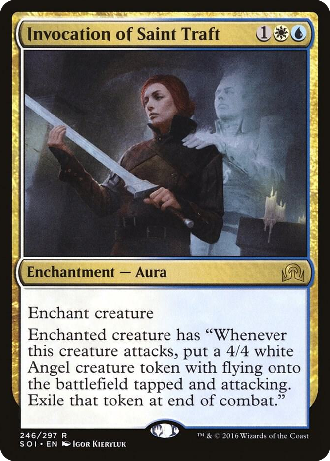 Invocation of Saint Traft #246 R - Shadows over Innistrad Pokemon card