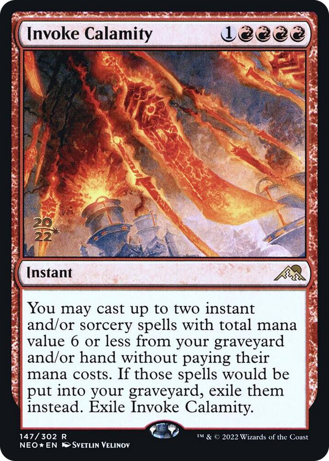 0147 Invoke Calamity R Prerelease Cards