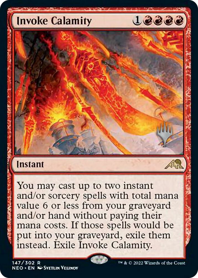 0147 Invoke Calamity R Promo Pack: Kamigawa: Neon Dynasty