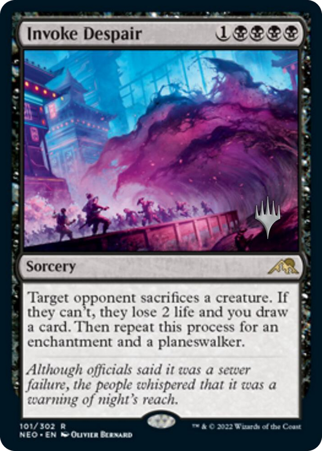 0101 Invoke Despair R Promo Pack: Kamigawa: Neon Dynasty