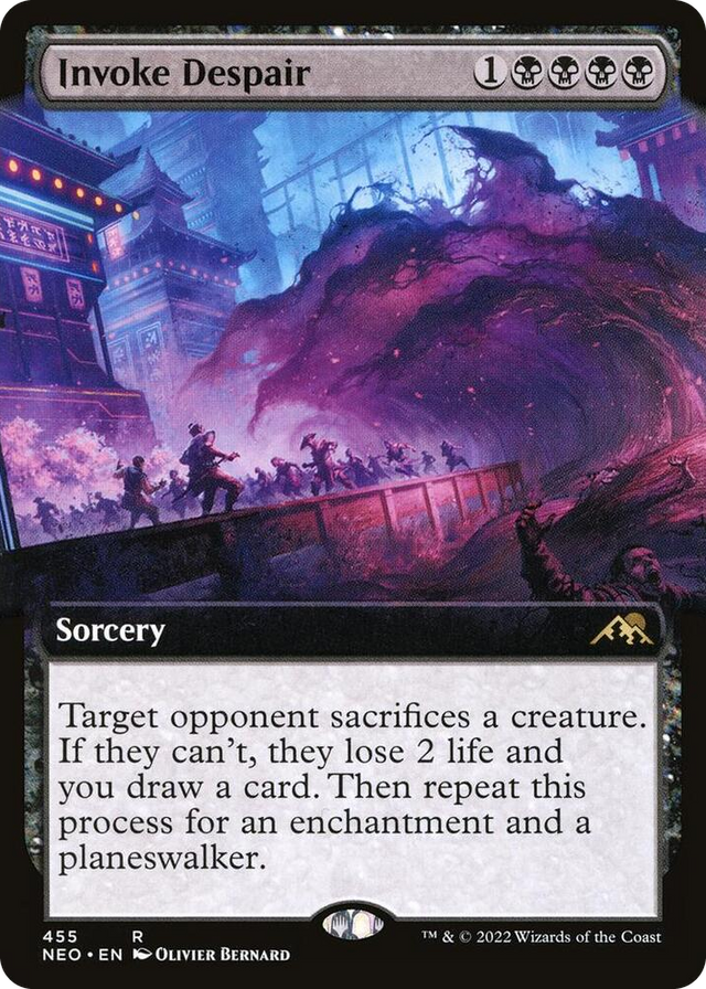 0455 Invoke Despair (Extended Art) R Kamigawa: Neon Dynasty