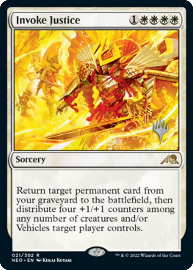 0021 Invoke Justice R Promo Pack: Kamigawa: Neon Dynasty