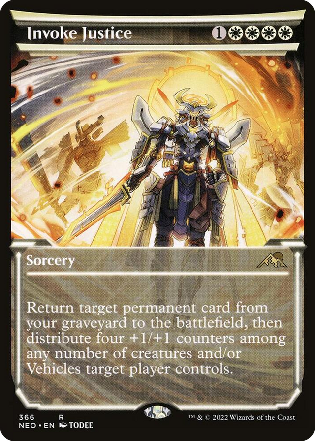 0366 Invoke Justice (Showcase) R Kamigawa: Neon Dynasty