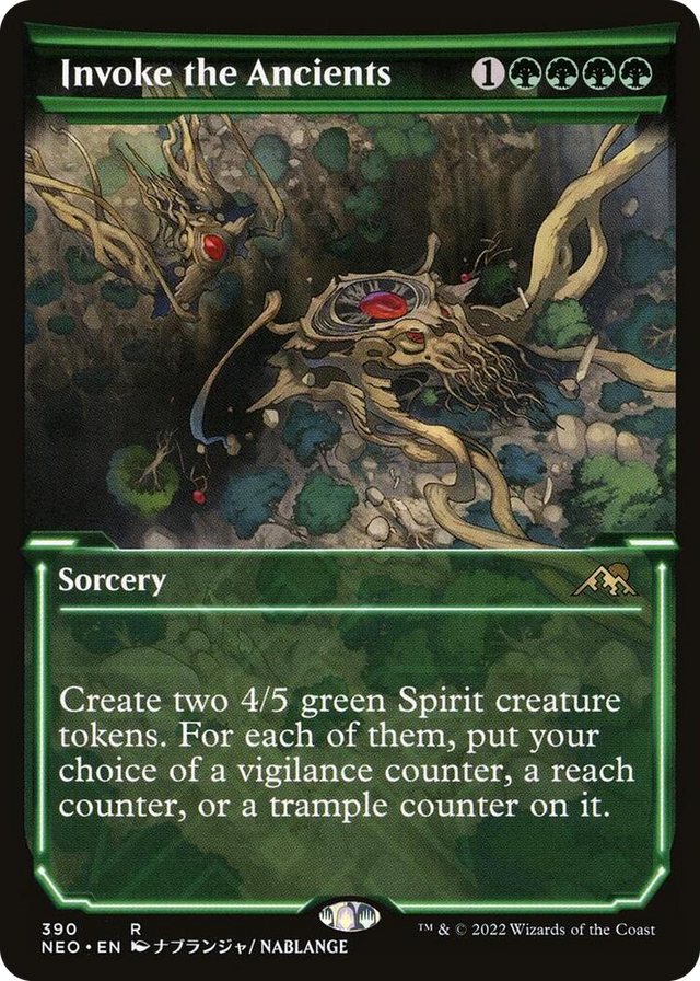 0390 Invoke the Ancients (Showcase) R Kamigawa: Neon Dynasty