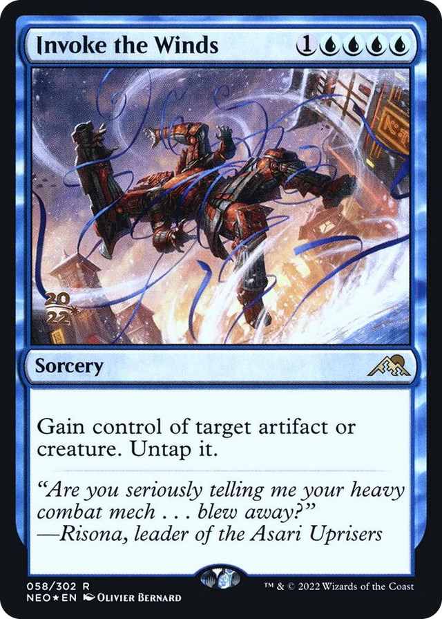 0058 Invoke the Winds R Prerelease Cards