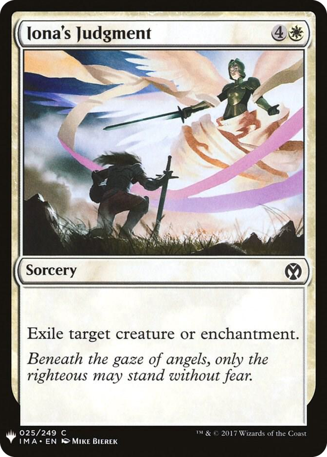 Iona's Judgment #25 C - The List Reprints Pokemon card