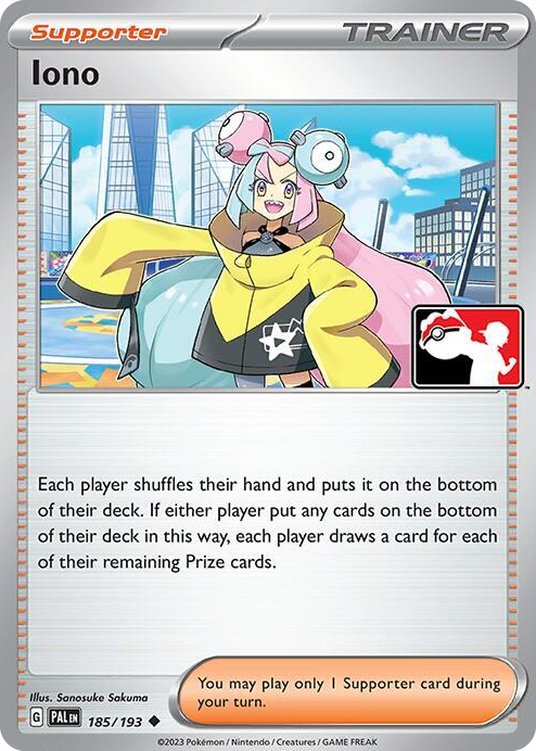 0185 Iono Uncommon Prize Pack Series Cards