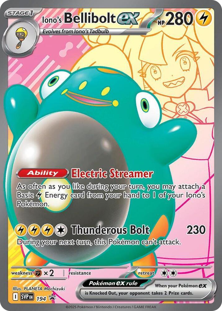 0194 Iono's Bellibolt ex - 194 Promo Scarlet & Violet Promo Cards