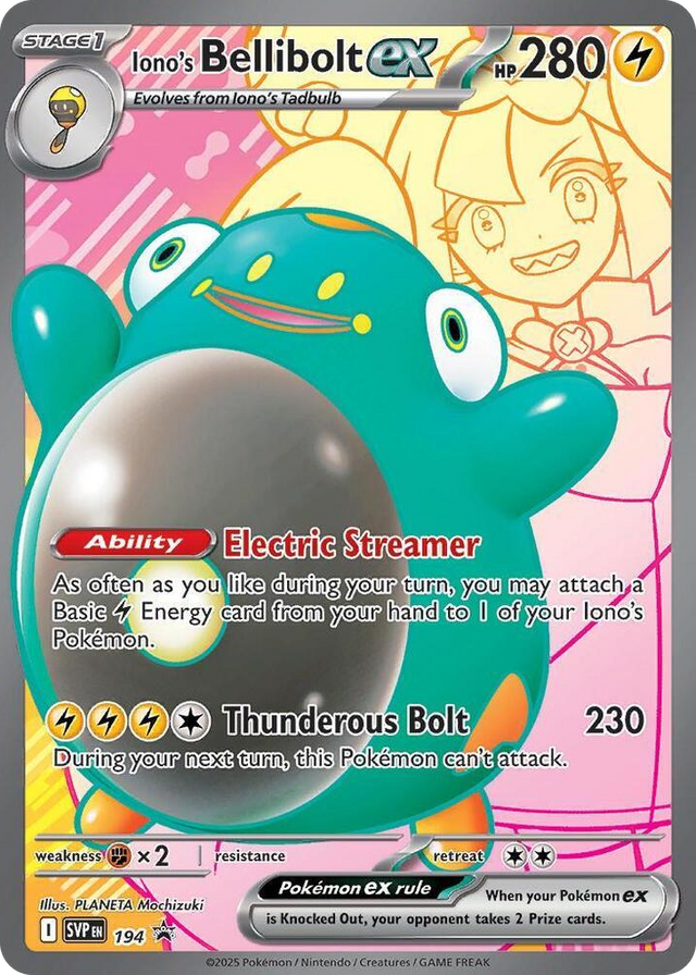0194 Iono's Bellibolt ex - 194 Promo Scarlet & Violet Promo Cards