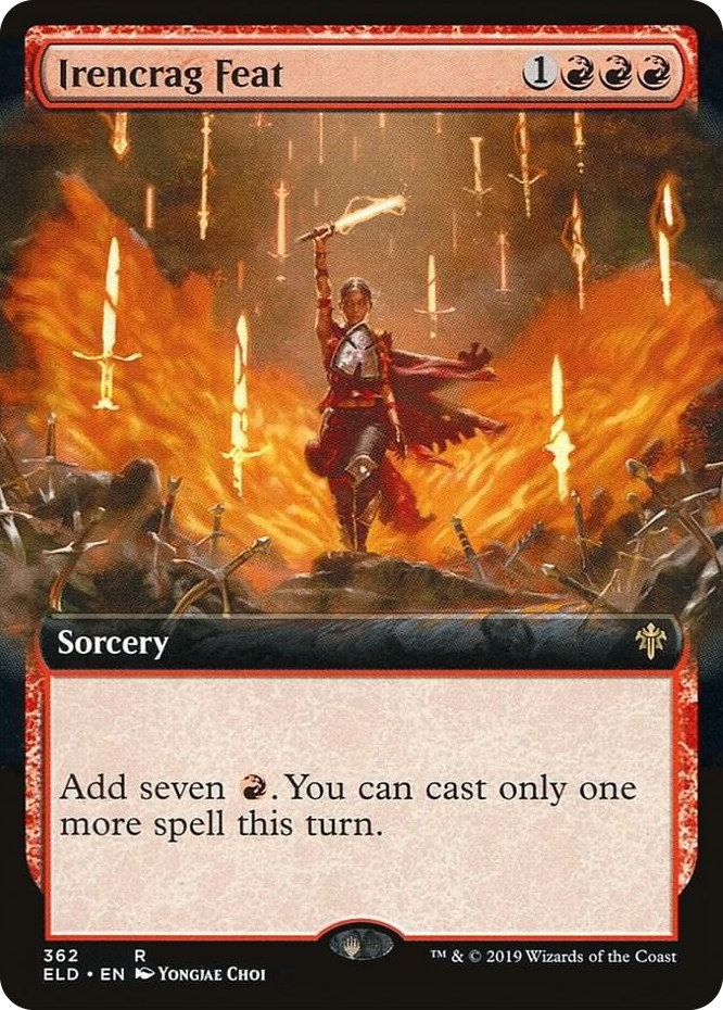 0362 Irencrag Feat (Extended Art) R Throne of Eldraine