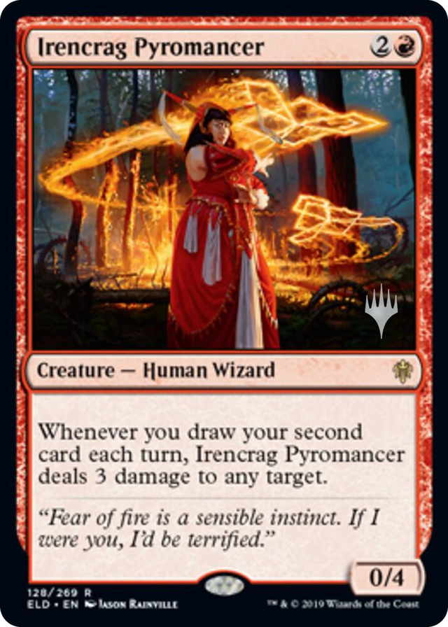 0128 Irencrag Pyromancer R Promo Pack: Throne of Eldraine