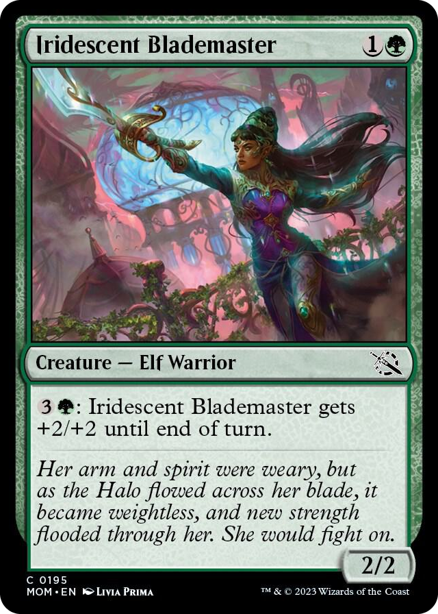 Iridescent Blademaster #195 C - March of the Machine Pokemon card