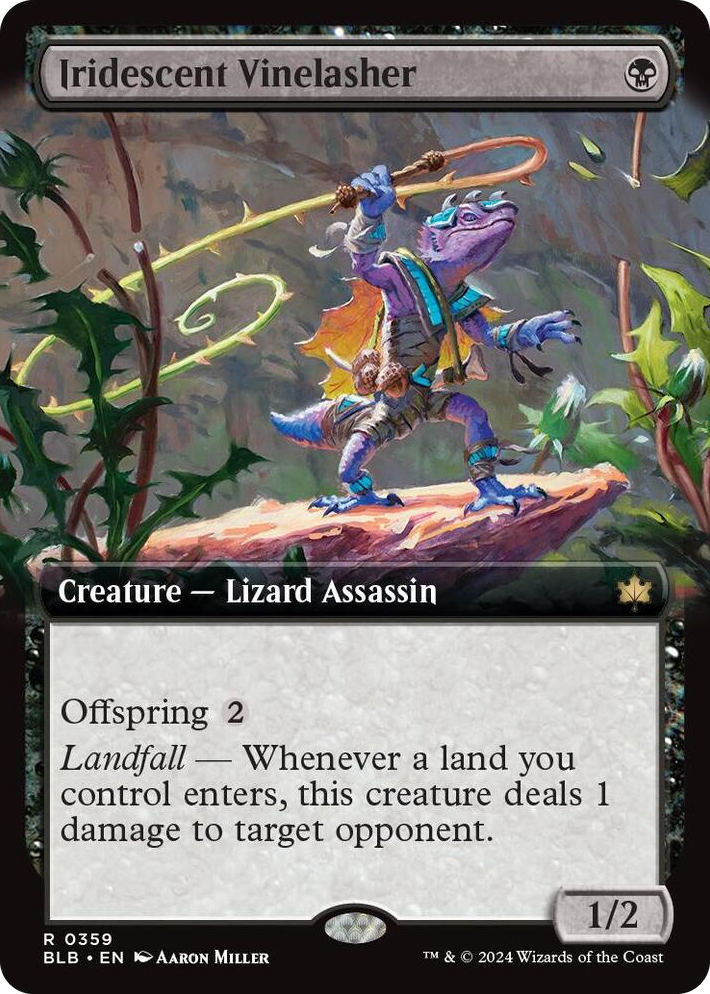 0359 Iridescent Vinelasher (Extended Art) R Bloomburrow